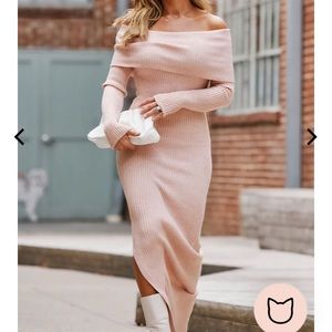 Kittenish Vineyard Maxi Sweater Dress